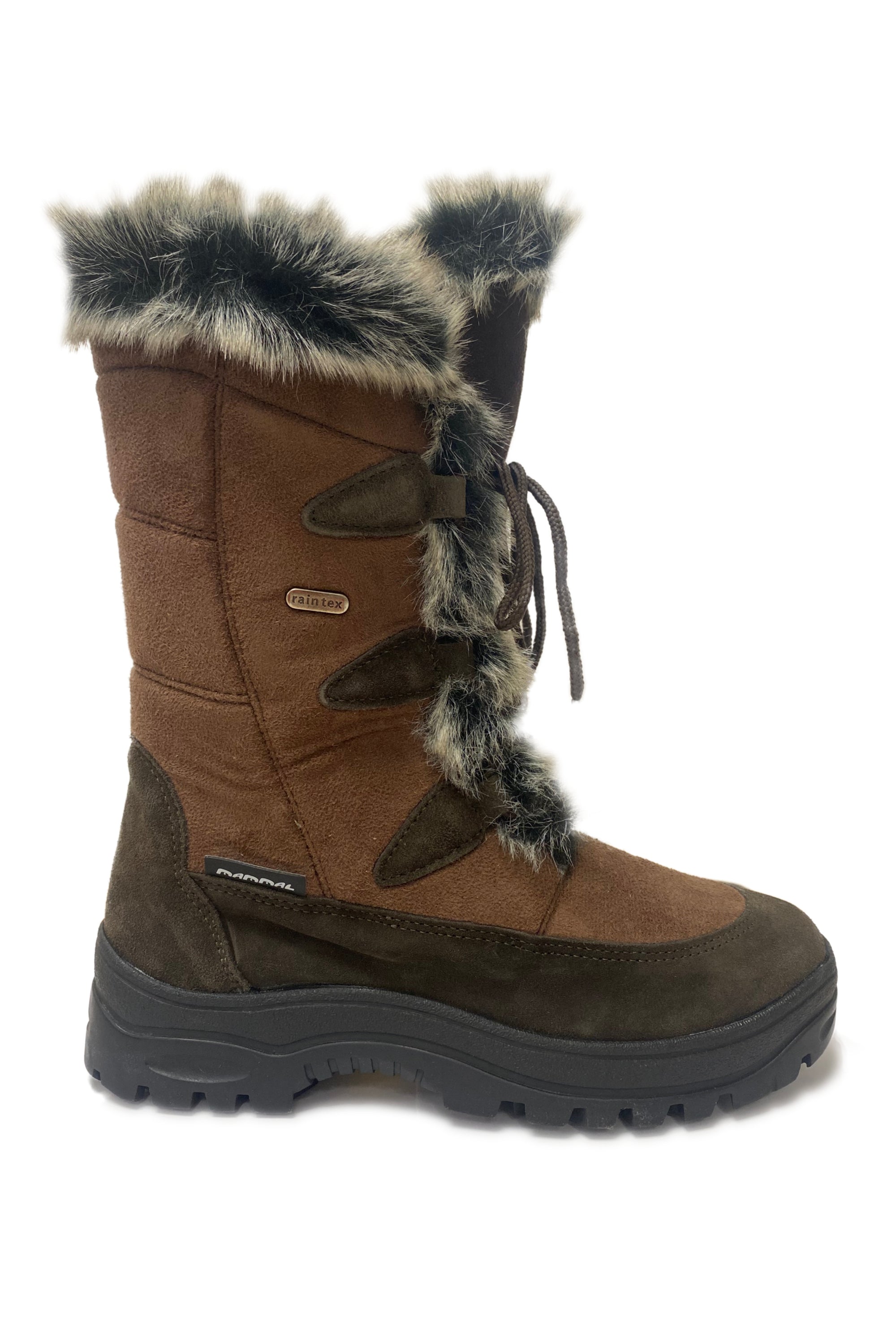 Oribi OC Chestnut mid calf Women s Winter Boots with retractable Ice Grip system Mammal Winter Boots